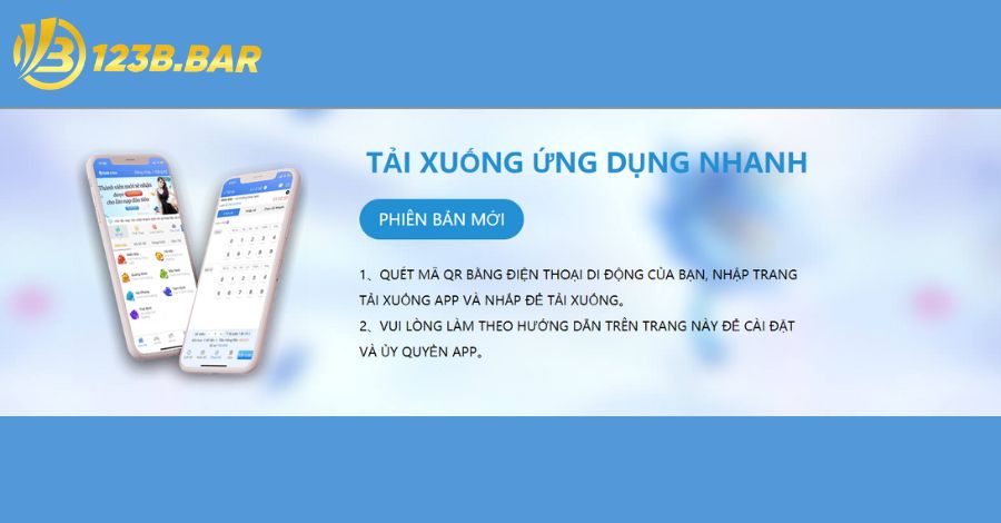 Cách tải app 123b