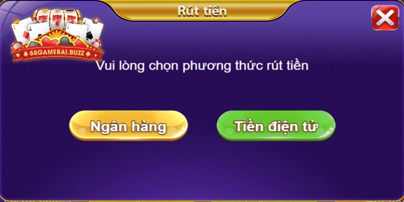 Rút tiền 68 game bài đơn giản qua thẻ cào điện thoại