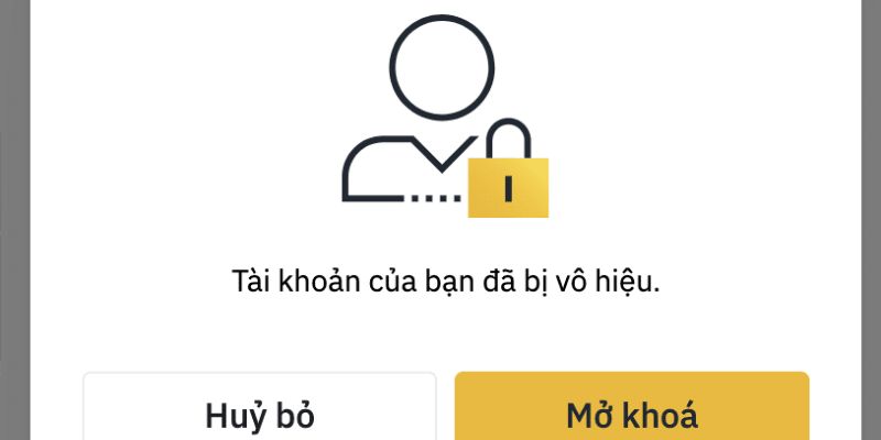 Tài khoản đã bị khóa, không hợp lệ