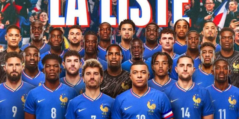 Đội tuyển Pháp là ứng viên sáng giá tranh chức vô địch Euro 2024