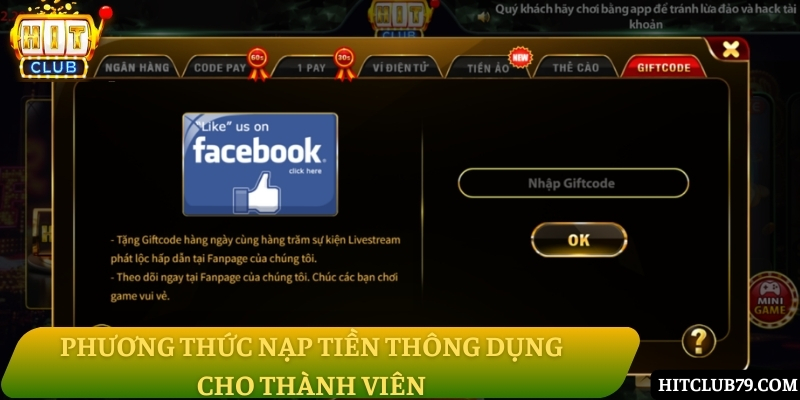 Cách gửi tiền ở cổng game uy tín