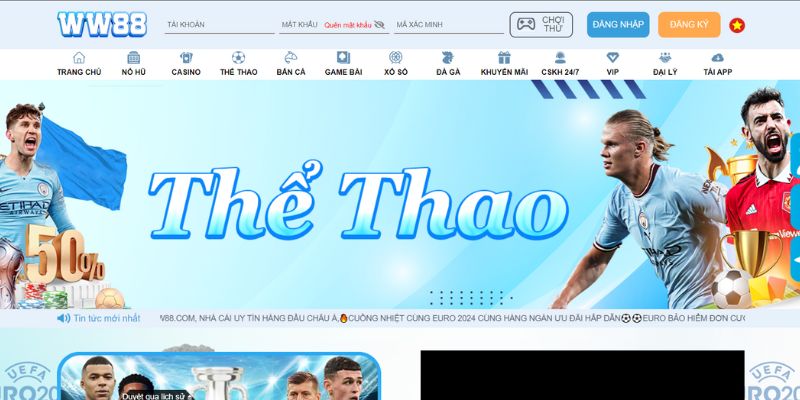 Thể thao Ww88 - Sảnh game không thể bỏ lỡ