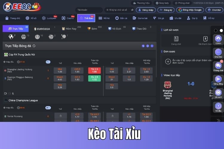 Bí quyết cá cược thể thao dạng kèo tài xỉu