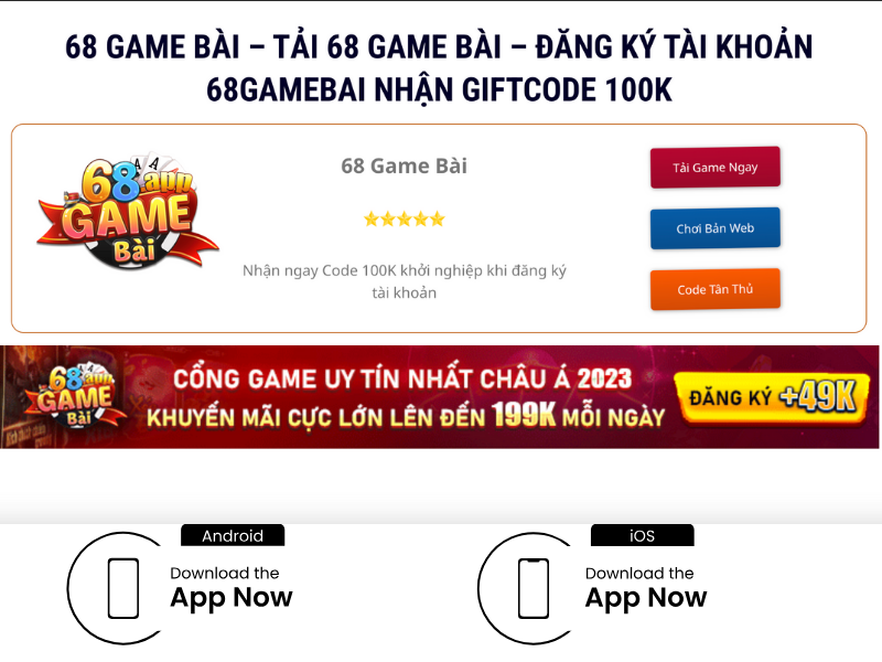 Cách tải 68 Game Bài cho điện thoại iOS