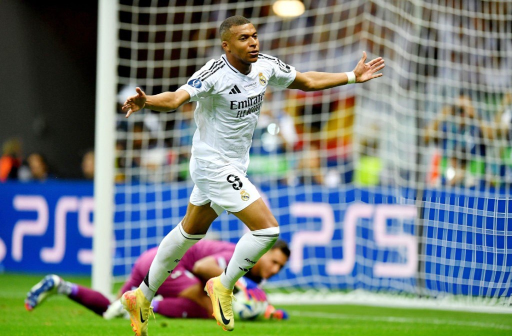 Mbappe đá trận đầu tiên đã ghi bàn cho Real Madrid