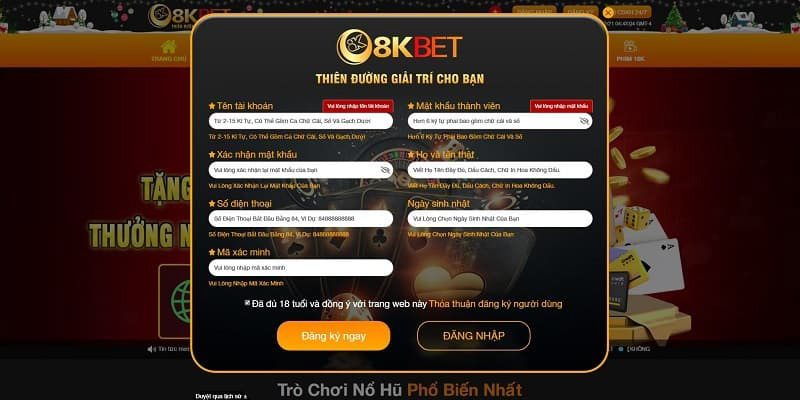 Hướng dẫn tham gia cá cược tại thể thao 8Kbet 