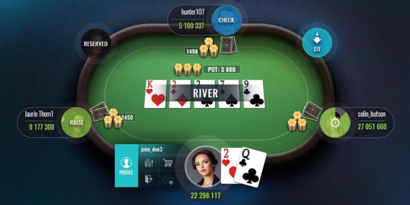 Chơi poker 4 lá tại các nhà cái trực tuyến