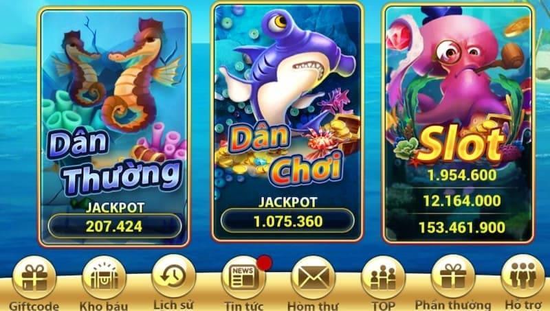 Các thể loại bắn cá tại cổng game Go88