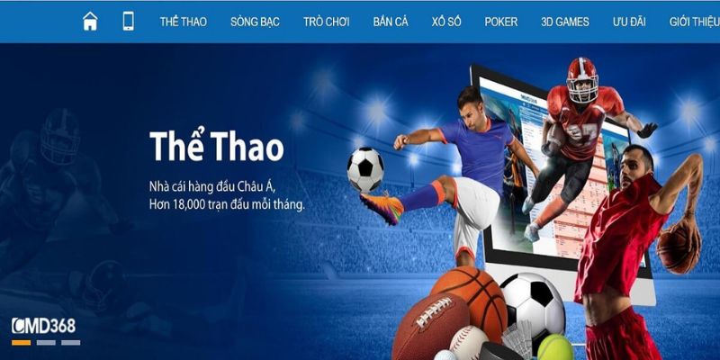 Các thể loại game cá cược cmd368