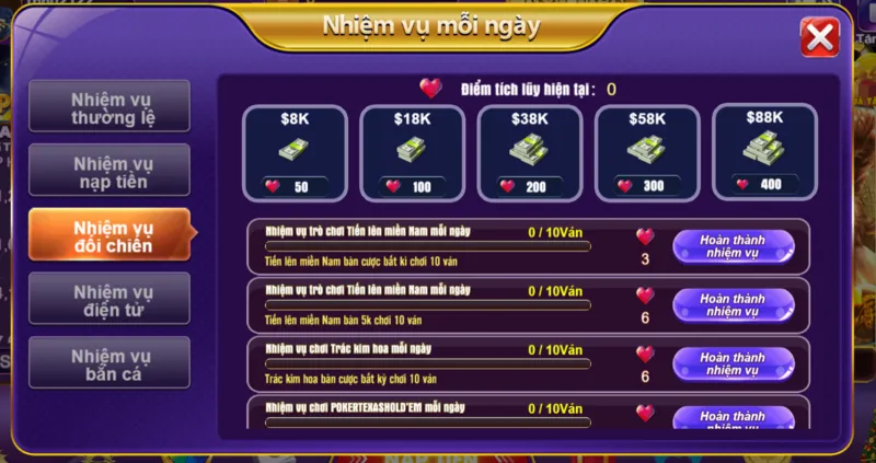 Chơi game đối chiến nhận thưởng chất