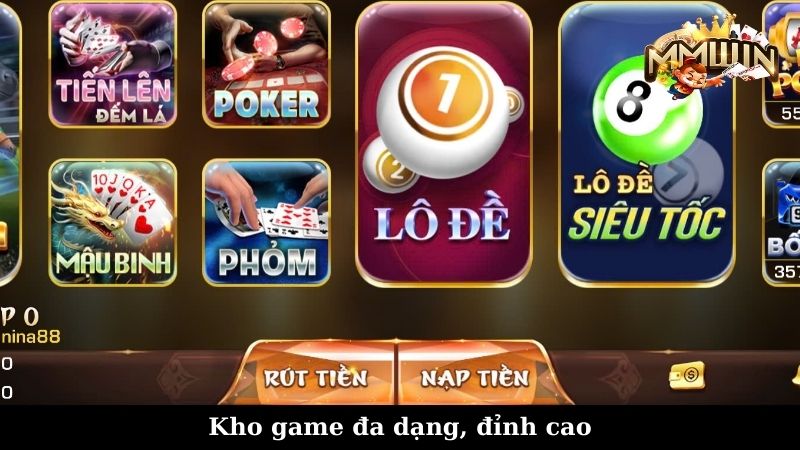 Nhiều sản phẩm game hấp dẫn tại MMWin