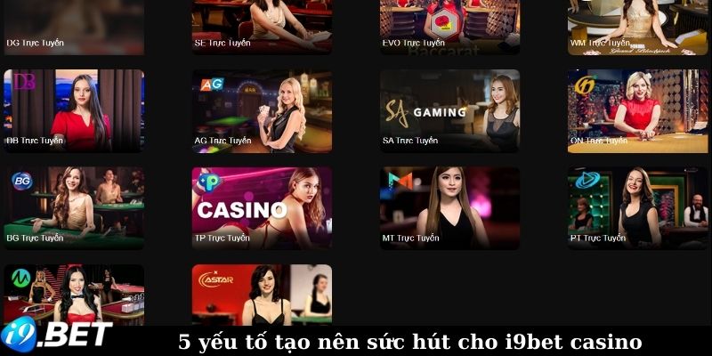 5 yếu tố tạo nên sức hút cho i9bet casino