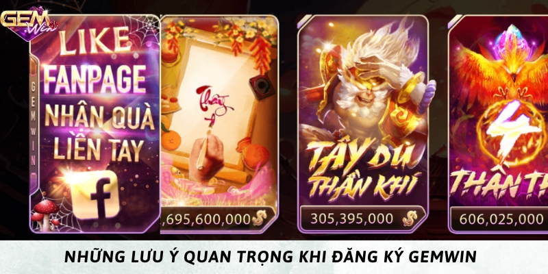 Lưu ý quan trọng khi tạo tài khoản tại cổng game