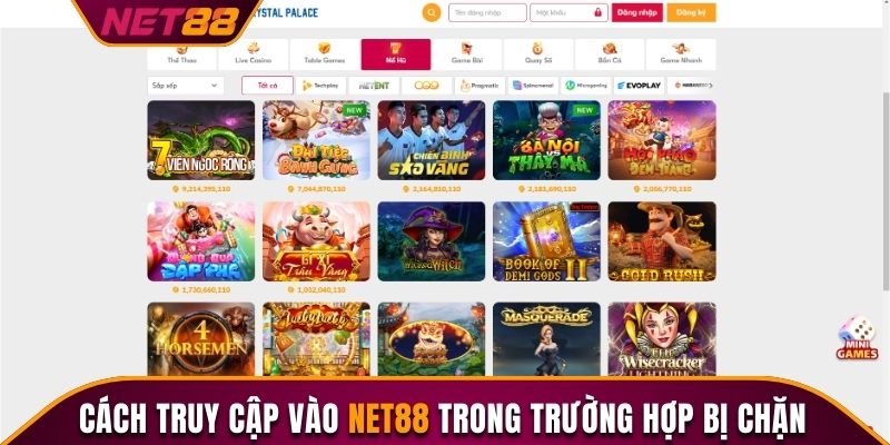 Trường hợp không truy cập được nhà cái