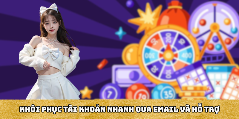 Khôi phục tài khoản nhanh qua email và hỗ trợ