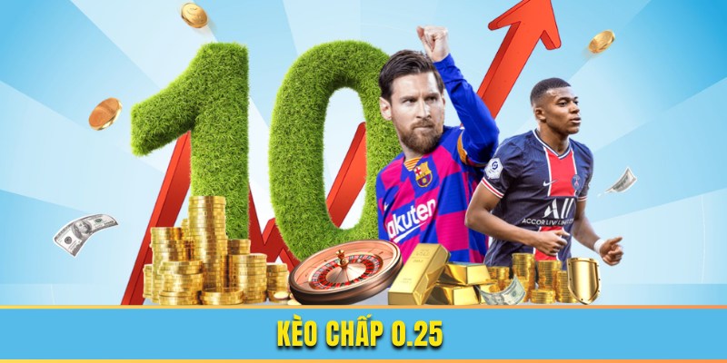 Kèo chấp đội khách 0.25