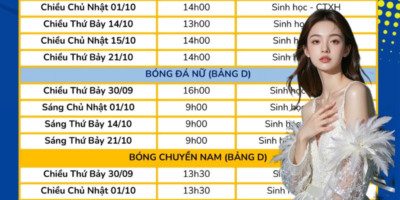 EE88 mang đến giao diện lịch thi đấu thông minh
