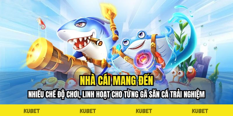 Nhà cái mang đến nhiều chế độ chơi, linh hoạt cho từng gã săn cá trải nghiệm