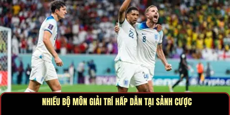 Nhiều bộ môn giải trí hấp dẫn tại sảnh cược
