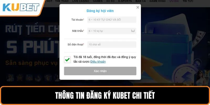 Đăng ký Kubet dễ dàng – Hoàn tất chỉ trong vài thao tác